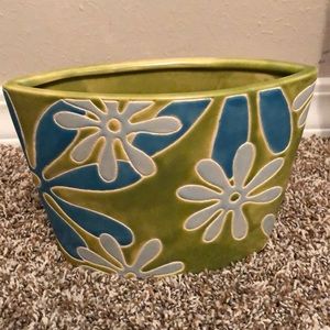 Flower ceramic vase